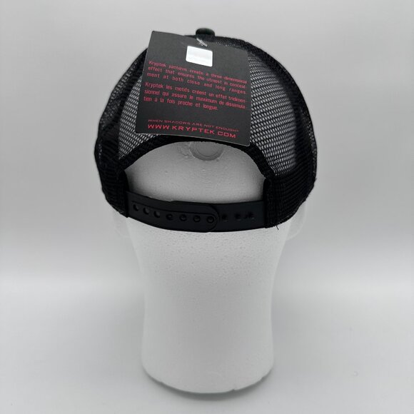 Kryptek Spartan Structured 6 Panel Meshback Snapback Cap, OSFM, Neptune/Black - Picture 6 of 15